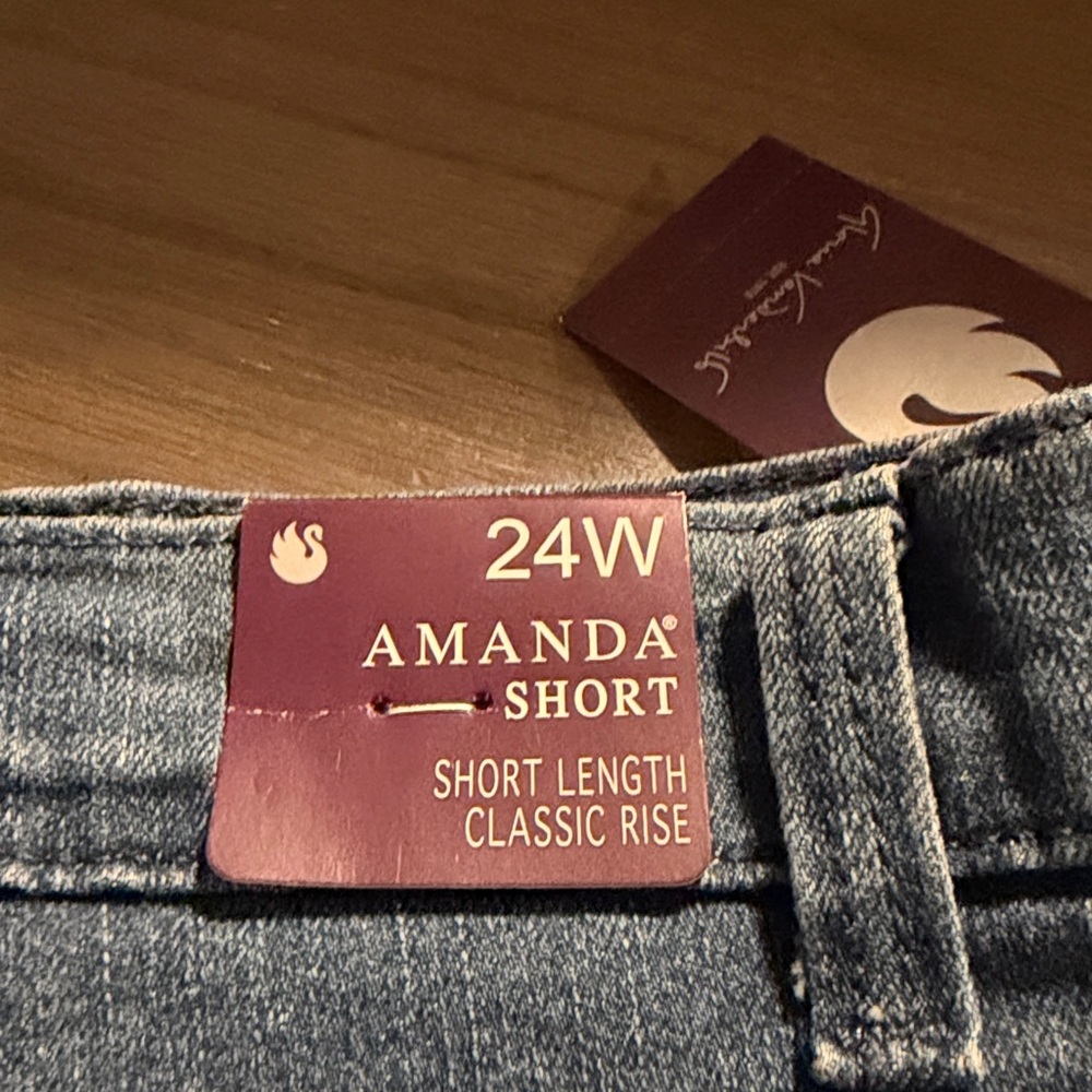 Gloria Vanderbilt Blue Women's Jean Shorts - Picture 2 of 10